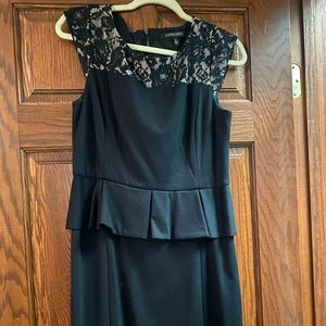 Black and Lace Cynthia Steffe Peplum Dress